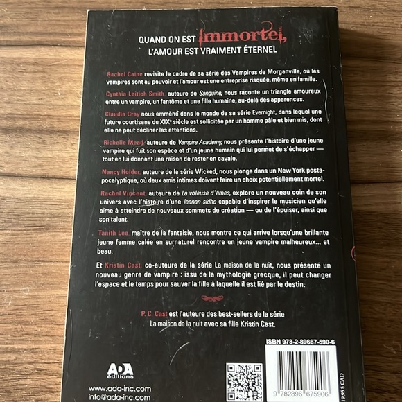 Divers livres de vampires - livres en français, books in french - Picture 3 of 16